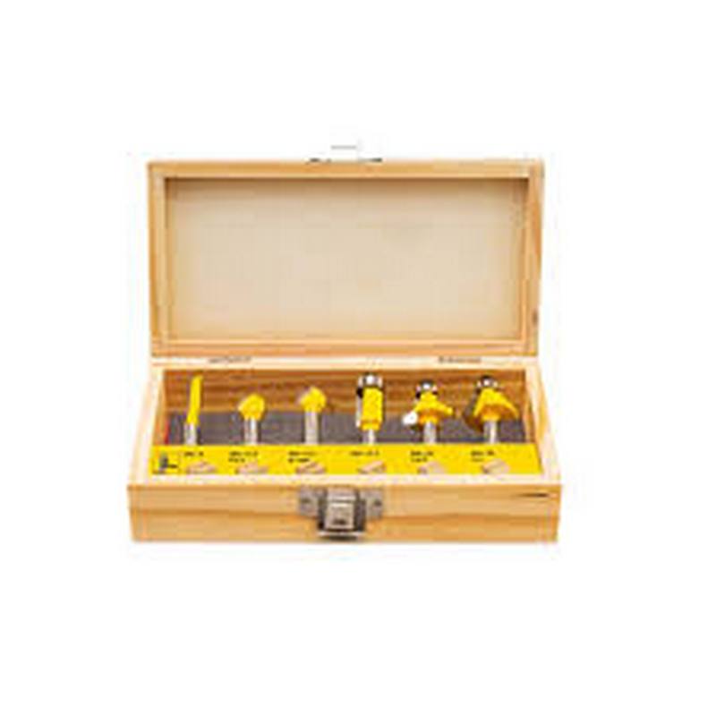 UYUSTOOLS ROUTER BIT 6PCS SET 8MM CQT806